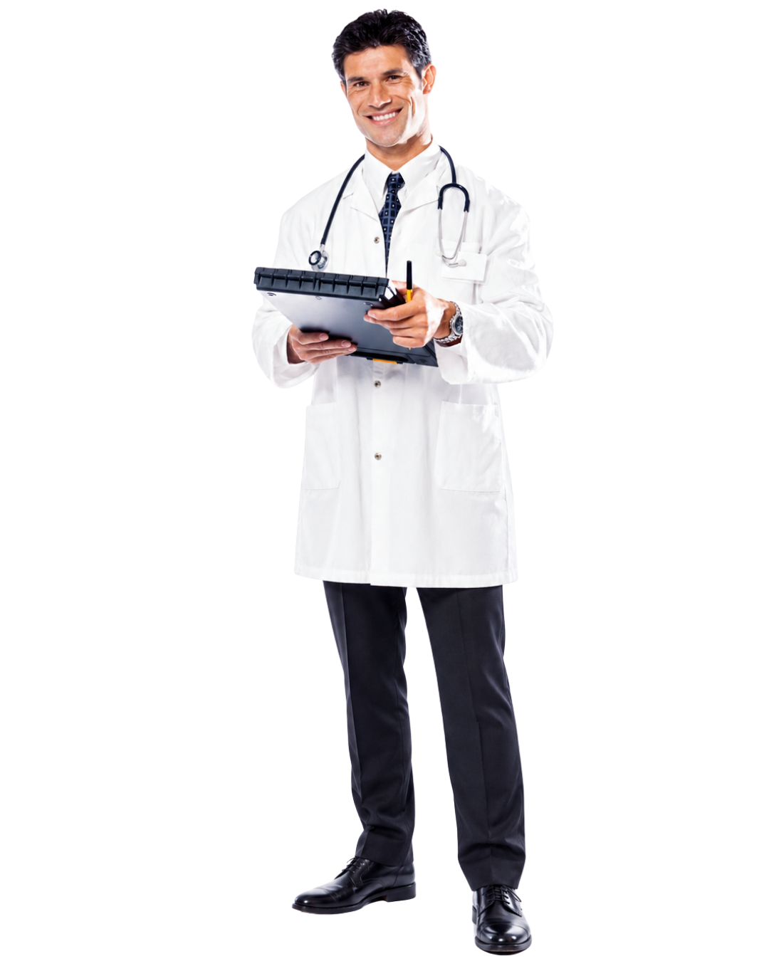 Médico revisando um laudo
